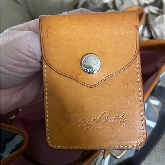 Dooney & Bourke Black, Cream & Tan Giraffe-Print Shoulder Bag - Picture 8 of 15